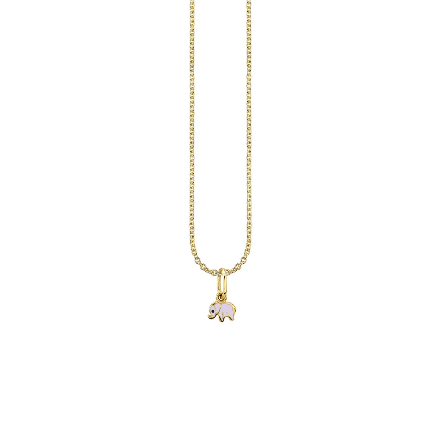 Kids Collection Gold & Enamel Mini Elephant Charm