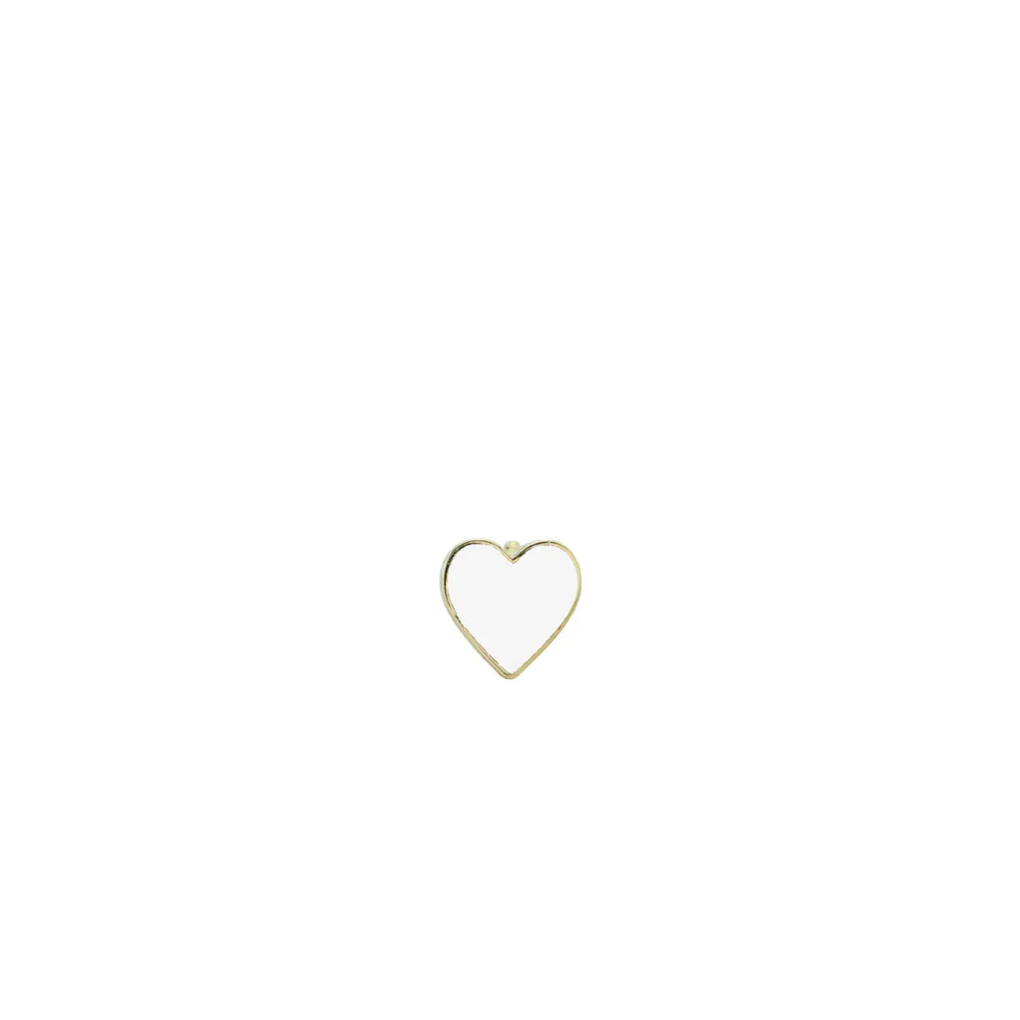 Kids Collection Gold & Enamel Mini Heart Stud