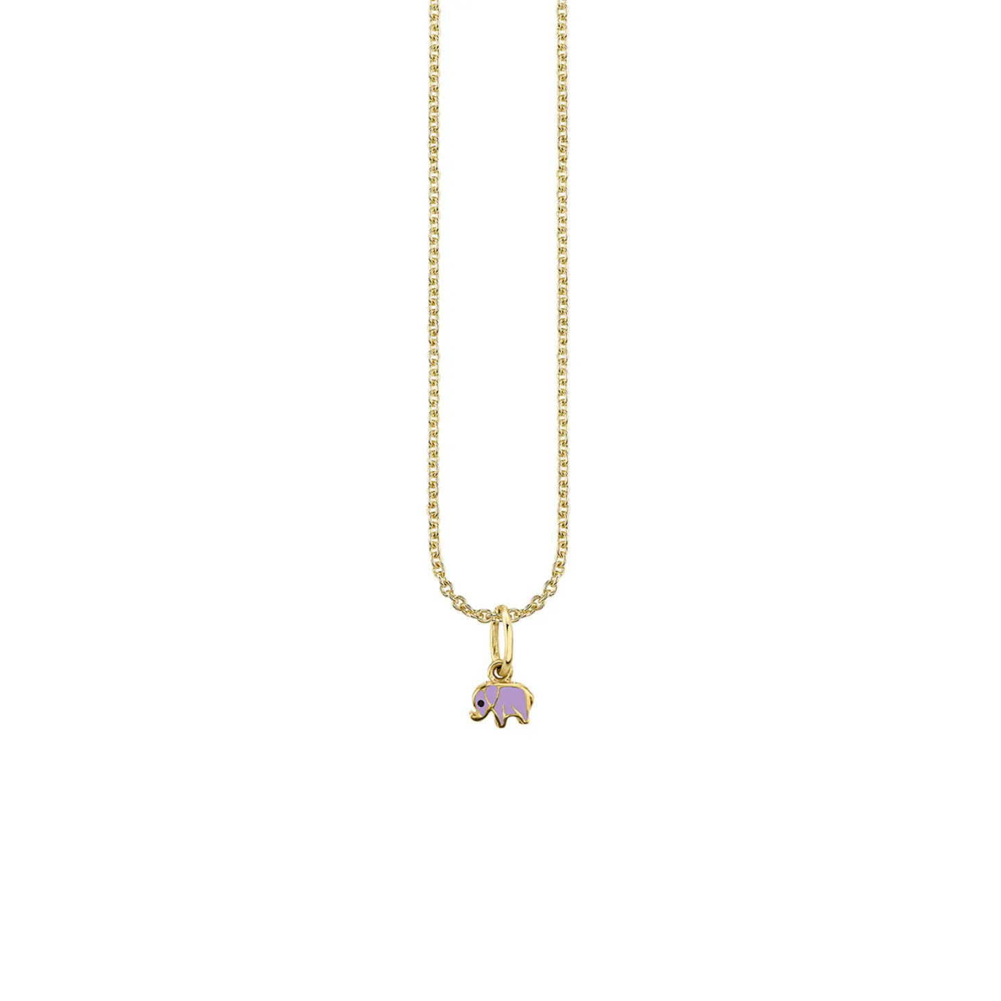 Kids Collection Gold & Enamel Mini Elephant Charm