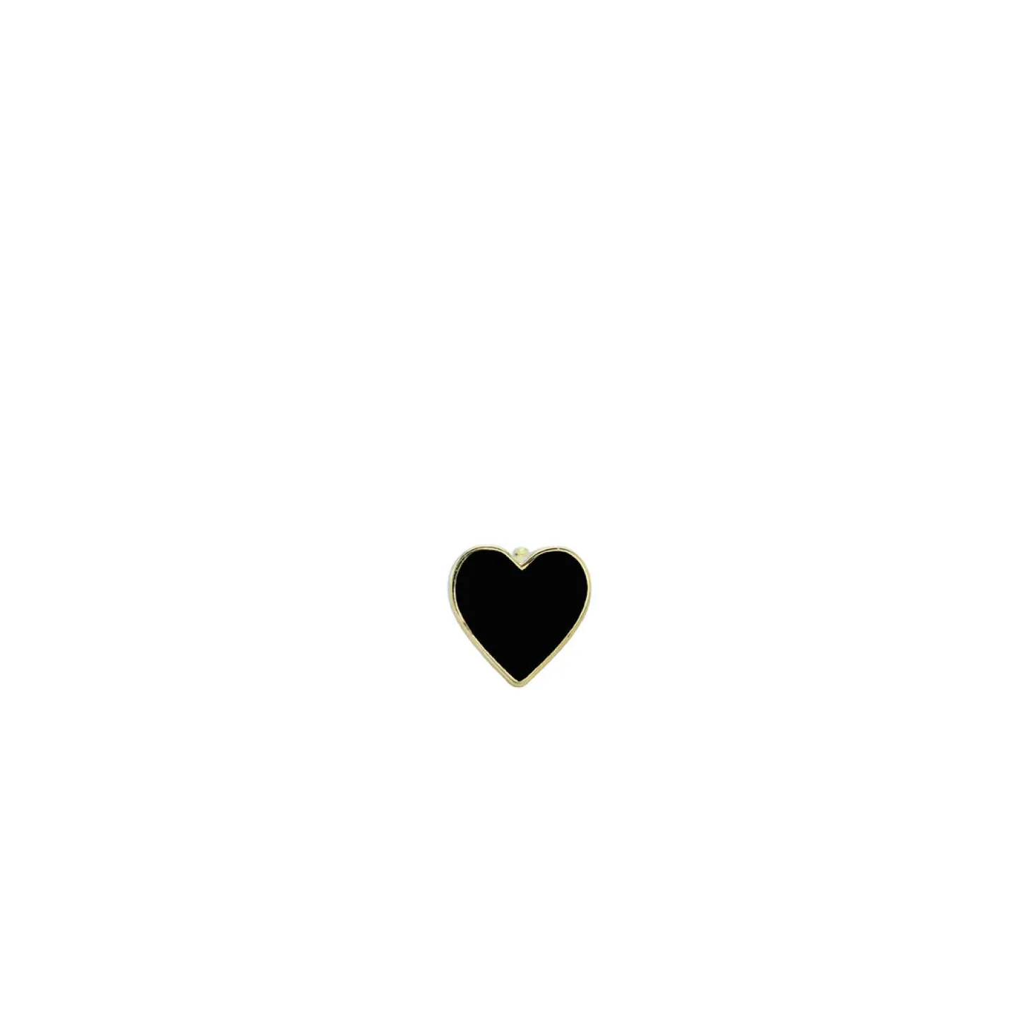 Kids Collection Gold & Enamel Mini Heart Stud