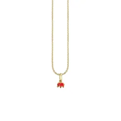 Kids Collection Gold & Enamel Mini Elephant Charm