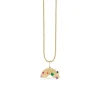 Kids Collection Gold & Gemstone Rainbow Necklace