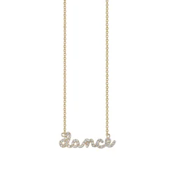 Kids Collection Gold & Pavé Diamond Dance Necklace