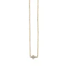 Kids Collection Gold & Pave Diamond Tiny Cross Necklace
