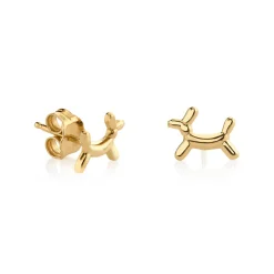 Kids Collection Gold Balloon Dog Stud