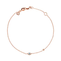 Kids Collection Gold Enamel Mini Eye Bracelet