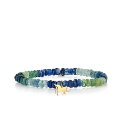 Kids Collection Pure Gold Tiny Unicorn on Kyanite