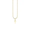 Kids Collection Pure Gold Tiny Cross Charm Necklace
