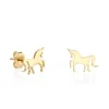 Kids Collection Pure Gold Unicorn Earrings
