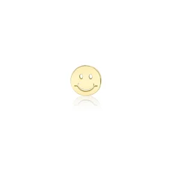 Kids Collection Pure Gold Tiny Happy Face Stud