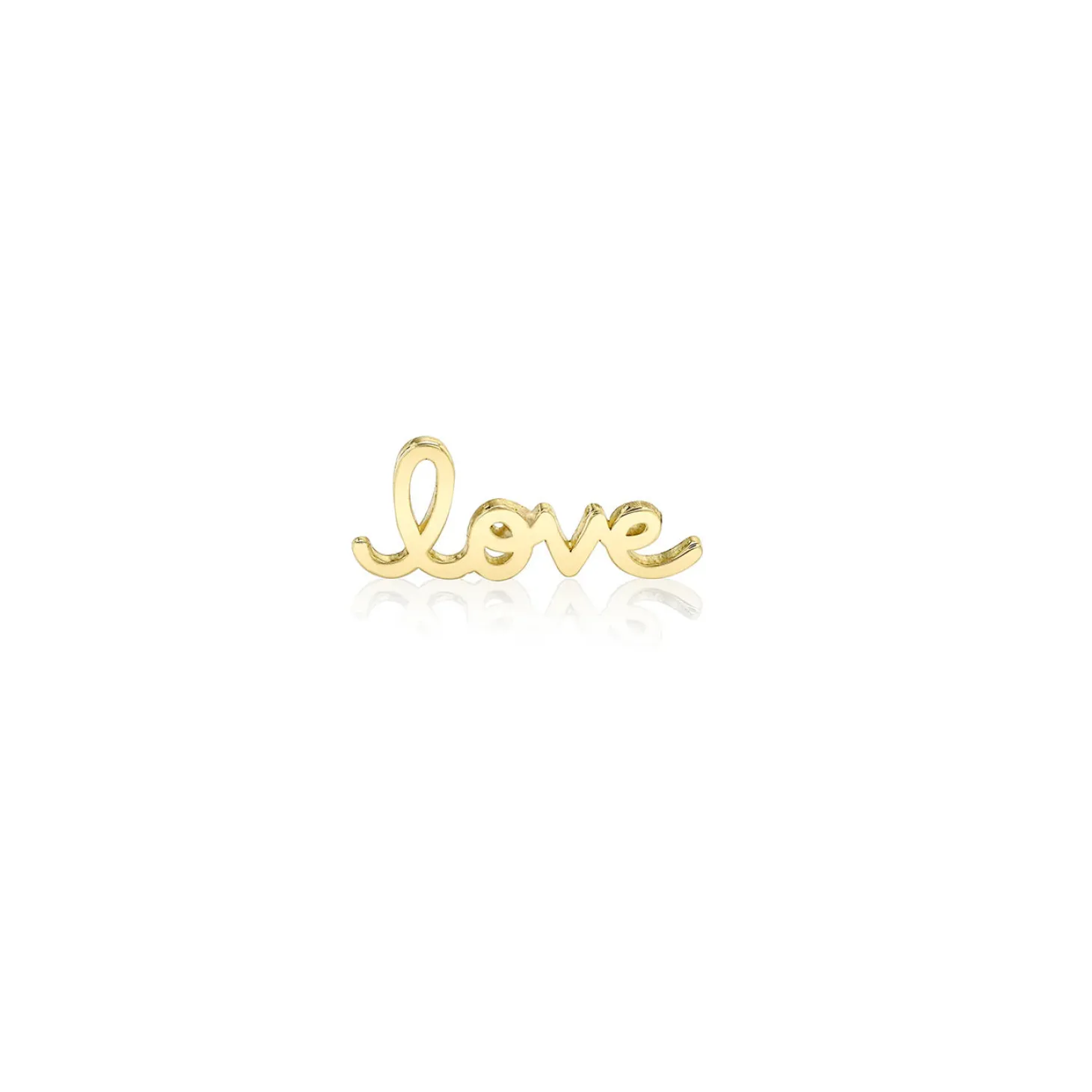 Kids Collection Pure Gold Tiny Love Script Stud