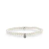 Men's Collection Black Rhodium & Diamond Mini Disc on Pearls