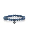 Men's Collection Black Rhodium & Diamond Hamsa on Kyanite