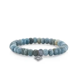 Men's Collection Black Rhodium & Diamond Eye on Labradorite