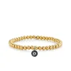 Men's Collection Gold & Diamond Ball 8 on Gold Beads