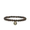 Men's Collection Gold & Diamond Cross Medallion on Dark Wood