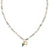 Men's Collection Gold & Diamond Horseshoe & Arrowhead Australian Opal Necklace