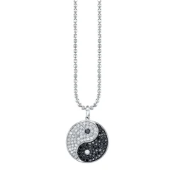 Men's Collection Gold & Diamond Large Yin Yang Charm
