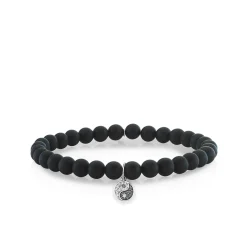 Men's Collection Gold & Diamond Small Yin Yang on Black Matte Onyx