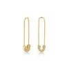 Men's Collection Gold & Diamond Safety Pin Stud