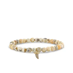 Men's Collection Gold & Diamond Small Horn on African Opal