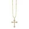 Men's Collection Gold & Diamond Gothic Cross Necklace