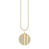 Men's Collection Gold & Diamond Disc Charm