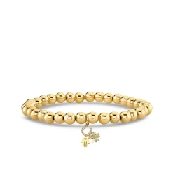 Men's Collection Gold & Diamond Luck & Protection on Gold Beads