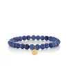 Men's Collection Gold & Diamond Buddha Coin on Sodalite