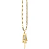 Men's Collection Gold & Diamond Mano Middle Finger Charm