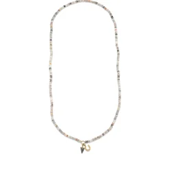 Men's Collection Gold & Diamond Horseshoe & Arrowhead Australian Opal Necklace