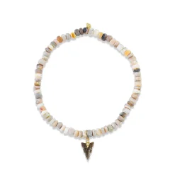 Men's Collection Gold & Diamond Arrowhead on Australian Opal