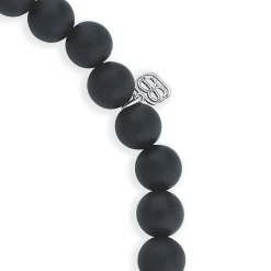 Men's Collection Gold & Diamond Small Yin Yang on Black Matte Onyx