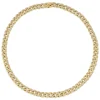 Men's Collection Gold & Pavé Small Diamond Link Necklace