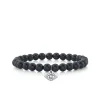 Men's Collection Large White Gold & Diamond Bezel Eye on Onyx