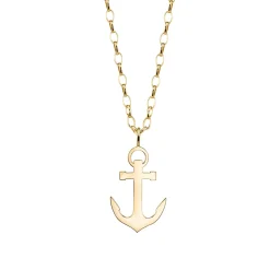 Men's Collection Pure Gold Large Anchor Charm