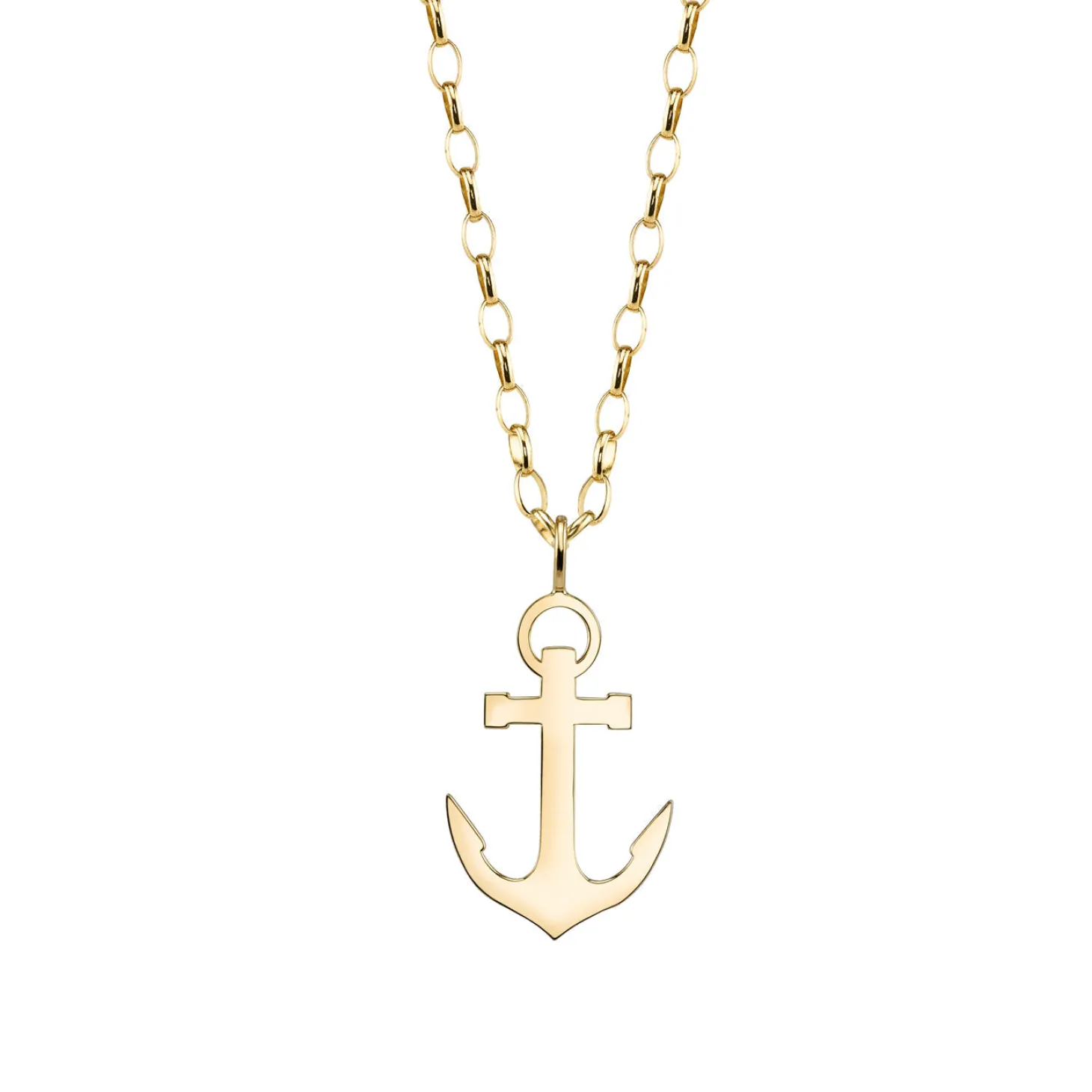 Men's Collection Pure Gold Large Anchor Charm