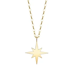 Men's Collection Pure Gold Starburst Charm