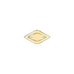 Men's Collection Pure Gold Large Eye Brooch