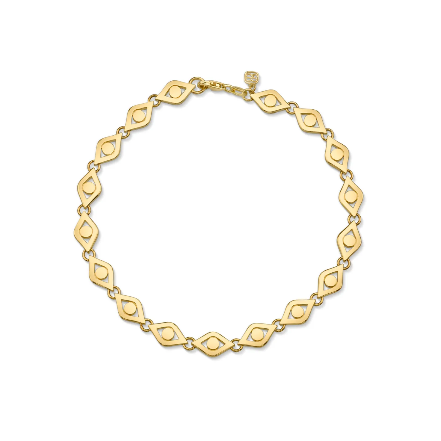 Men's Collection Pure Gold Eye Link Bracelet