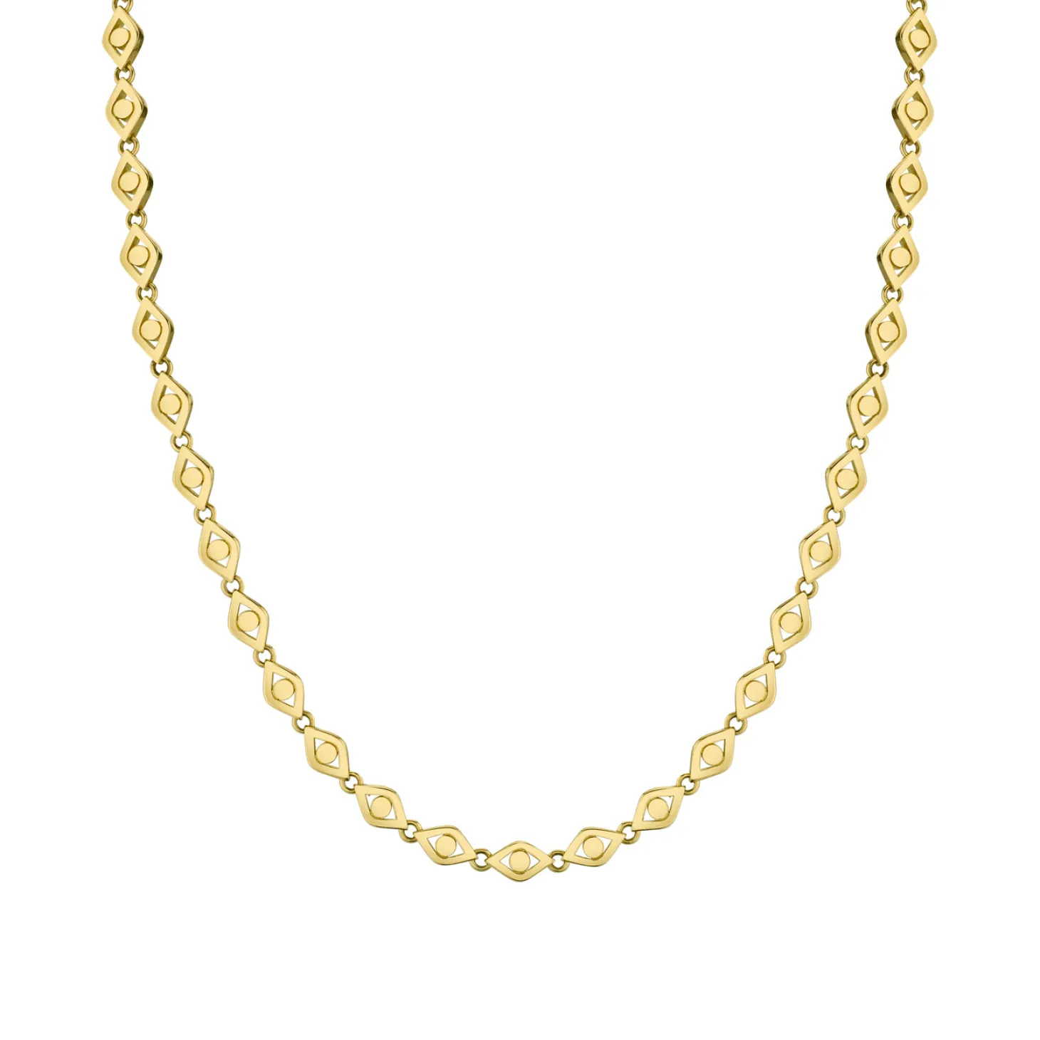 Men's Collection Pure Gold Eye Link Necklace