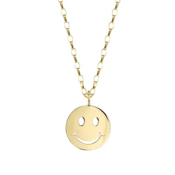 Men's Collection Pure Gold Happy Face Charm