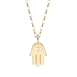 Men's Collection Pure Yellow Gold Hamsa Charm