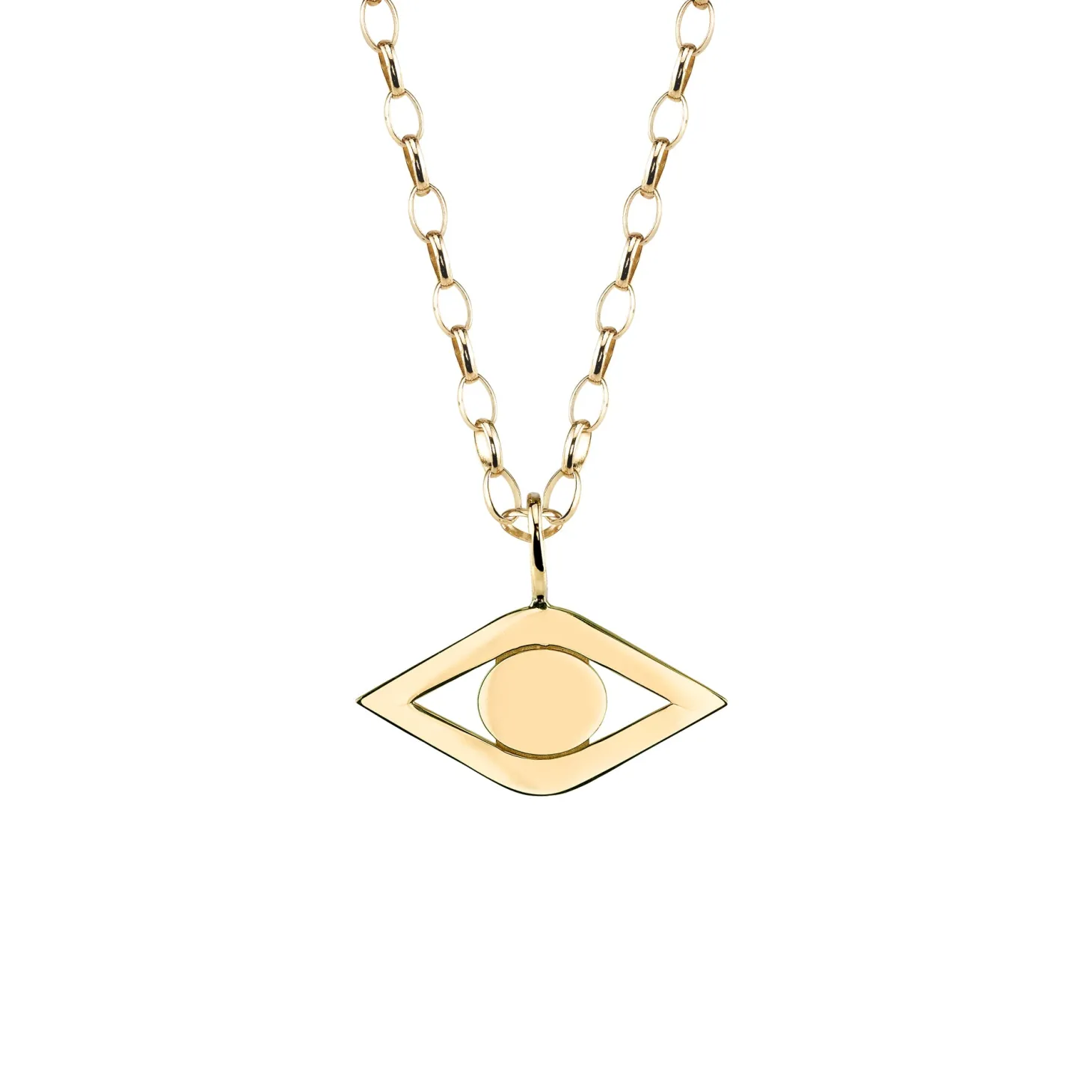 Men's Collection Pure Yellow Gold Eye Charm