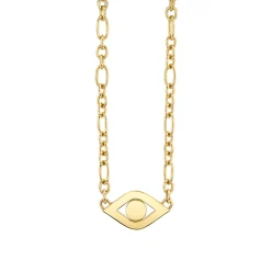 Pure Gold Extra Large Eye Link Necklace