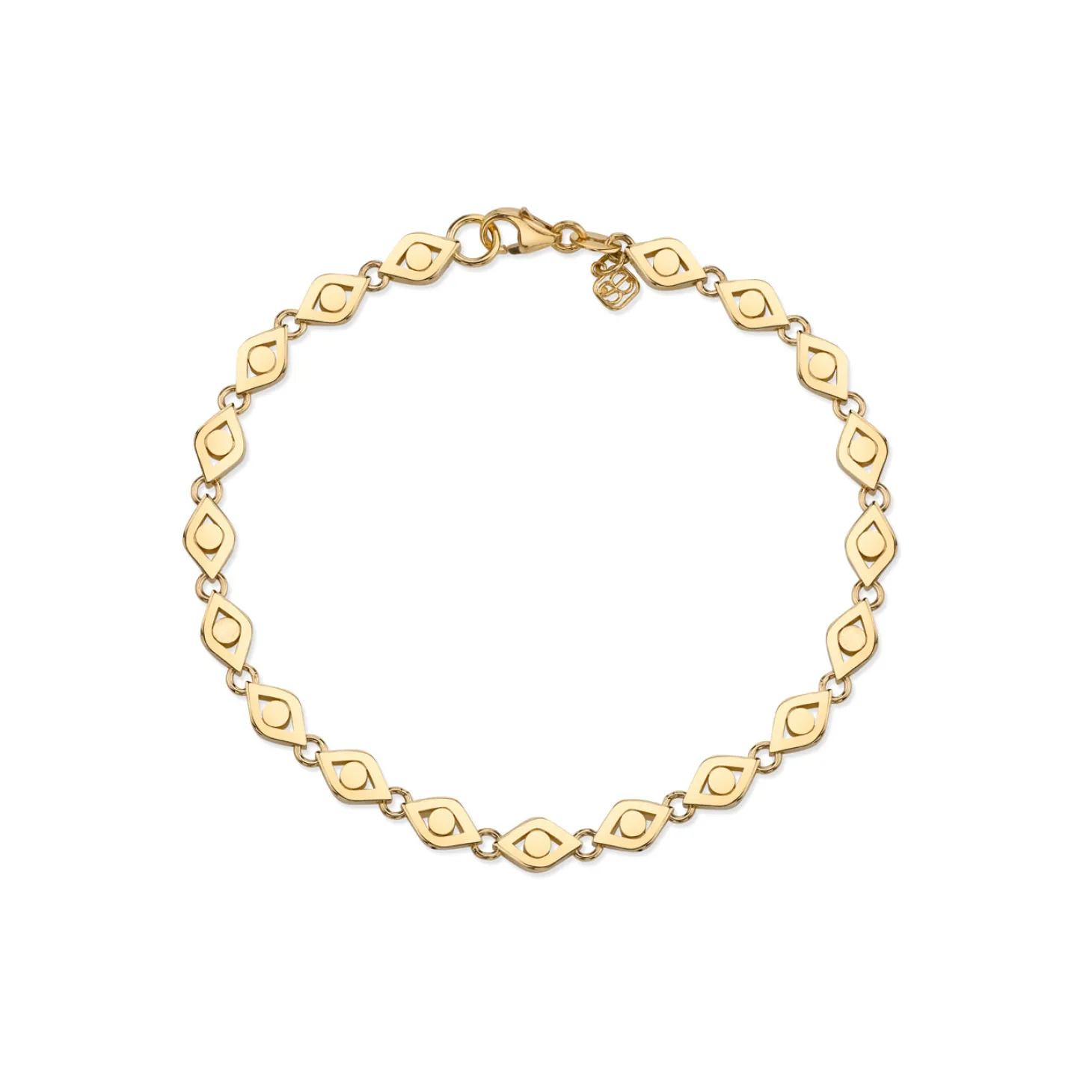 Pure Gold Eye Link Bracelet