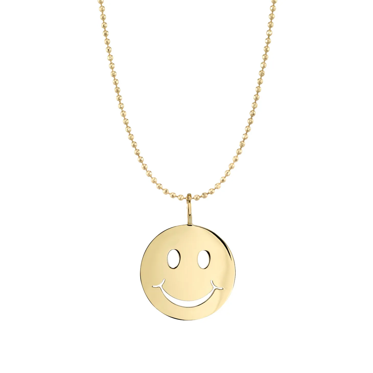 Pure Gold Happy Face Charm