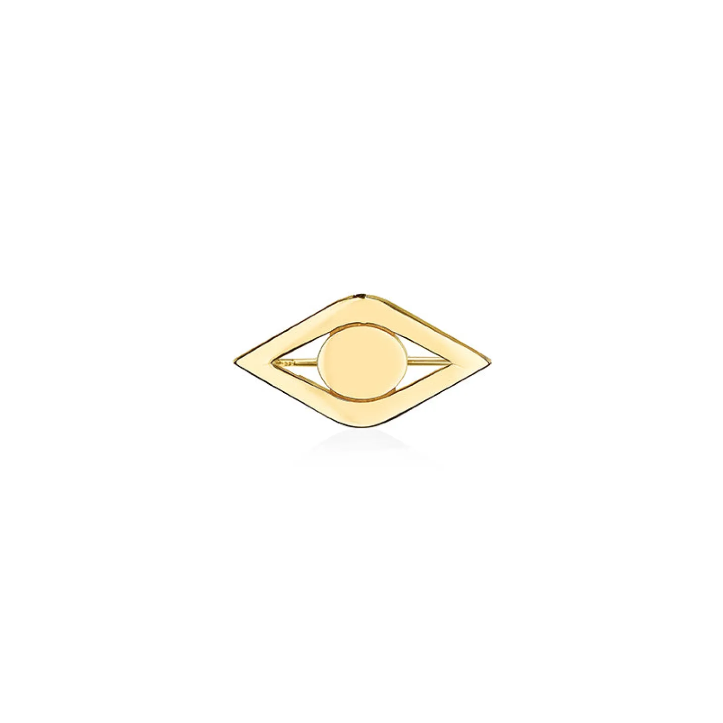 Pure Gold Large Eye Brooch