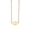 Pure Gold Large Eye Link Necklace