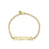Pure Gold Large Mama Script Bracelet